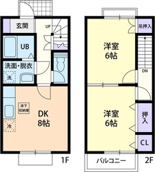 Ｃｏｕｎｔｒｙ　Ｖａｌｌｅｙ　Ｗａｔａｎａｂｅの物件間取画像